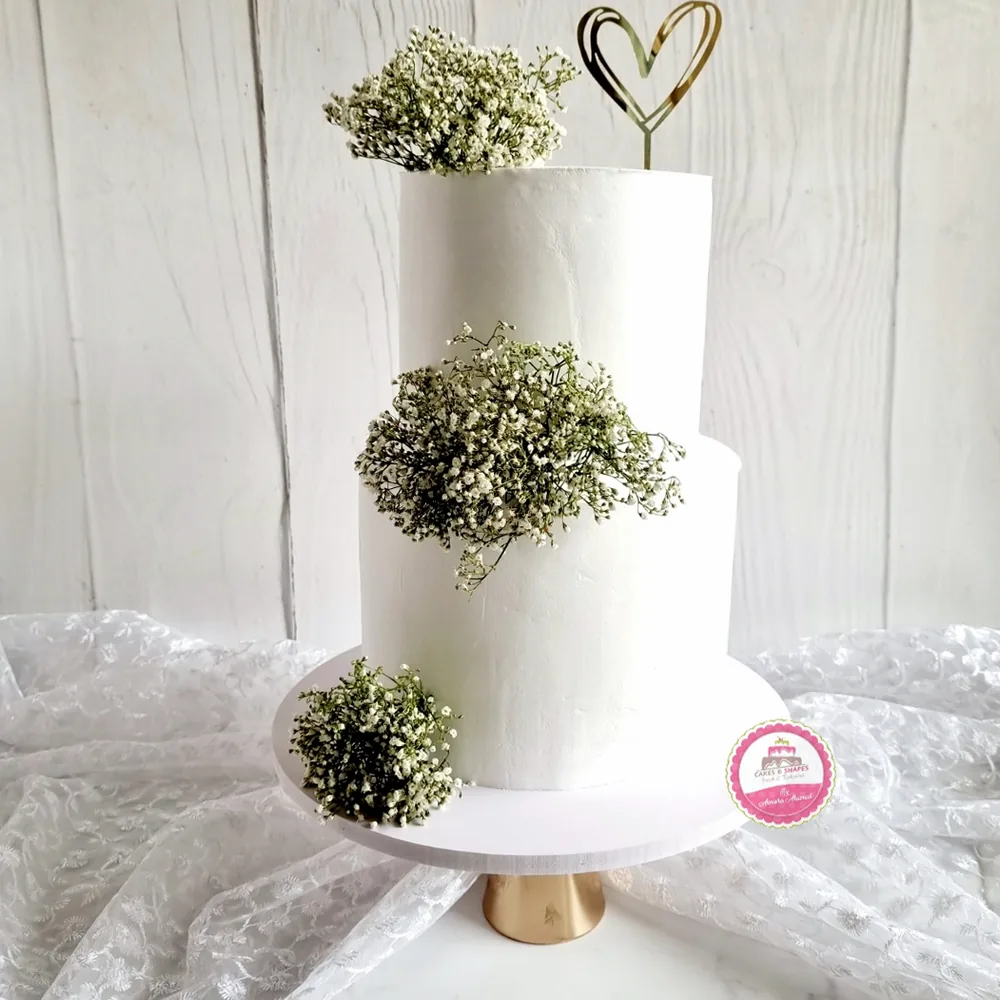 Anniversary & Engagement custom cake by Cakes & Shapes, Dubai — design code CS-0351