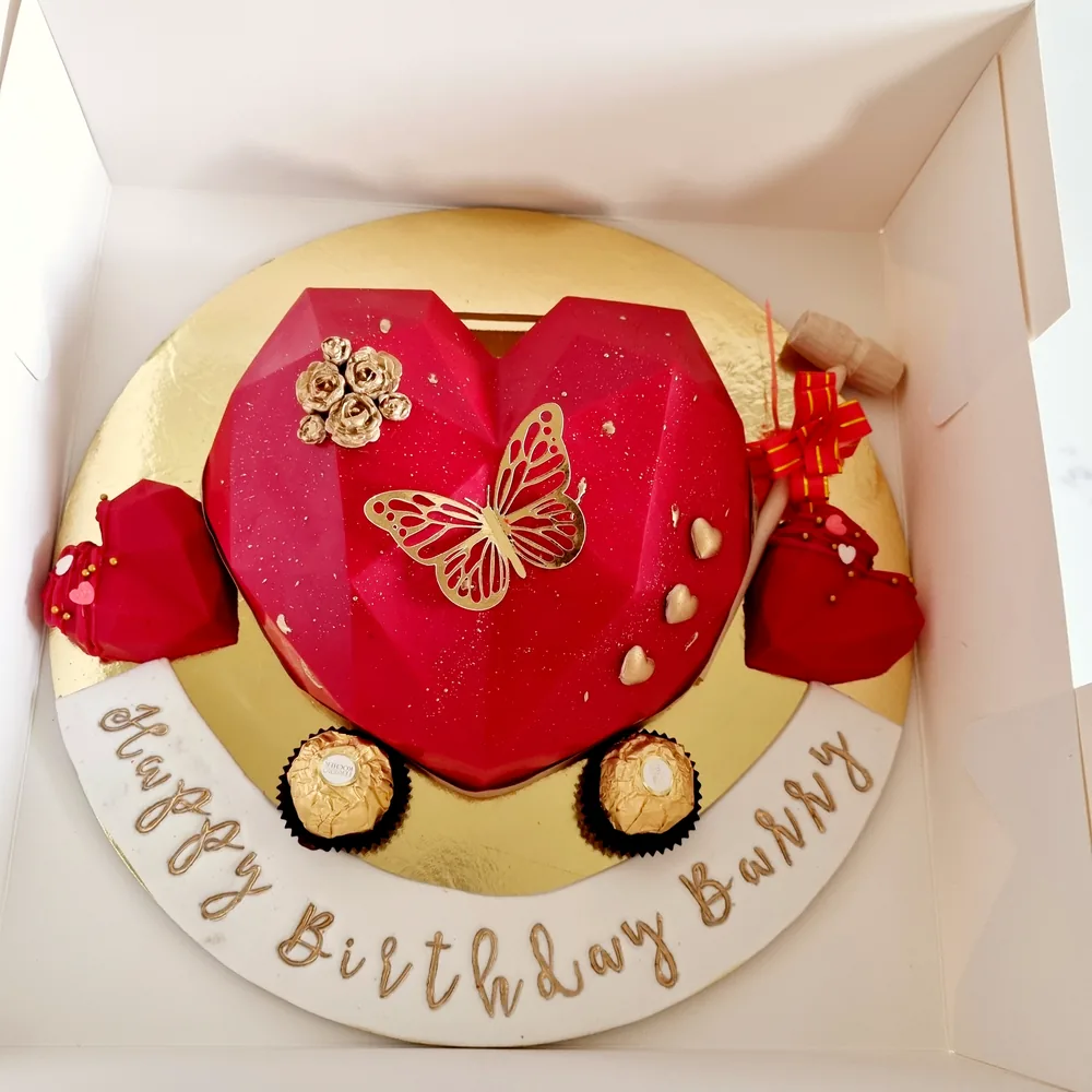 Birthday — Adults custom cake by Cakes & Shapes, Dubai — design code CS-0019