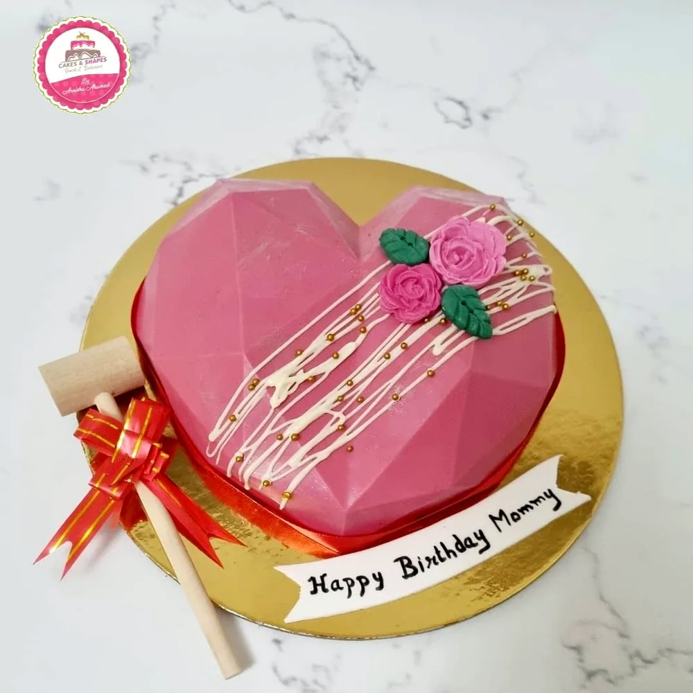 Birthday — Adults custom cake by Cakes & Shapes, Dubai — design code CS-0025