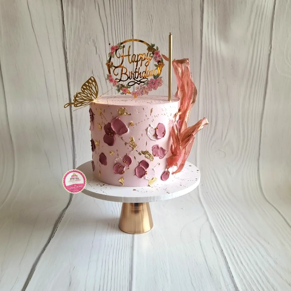 Birthday — Adults custom cake by Cakes & Shapes, Dubai — design code CS-0181
