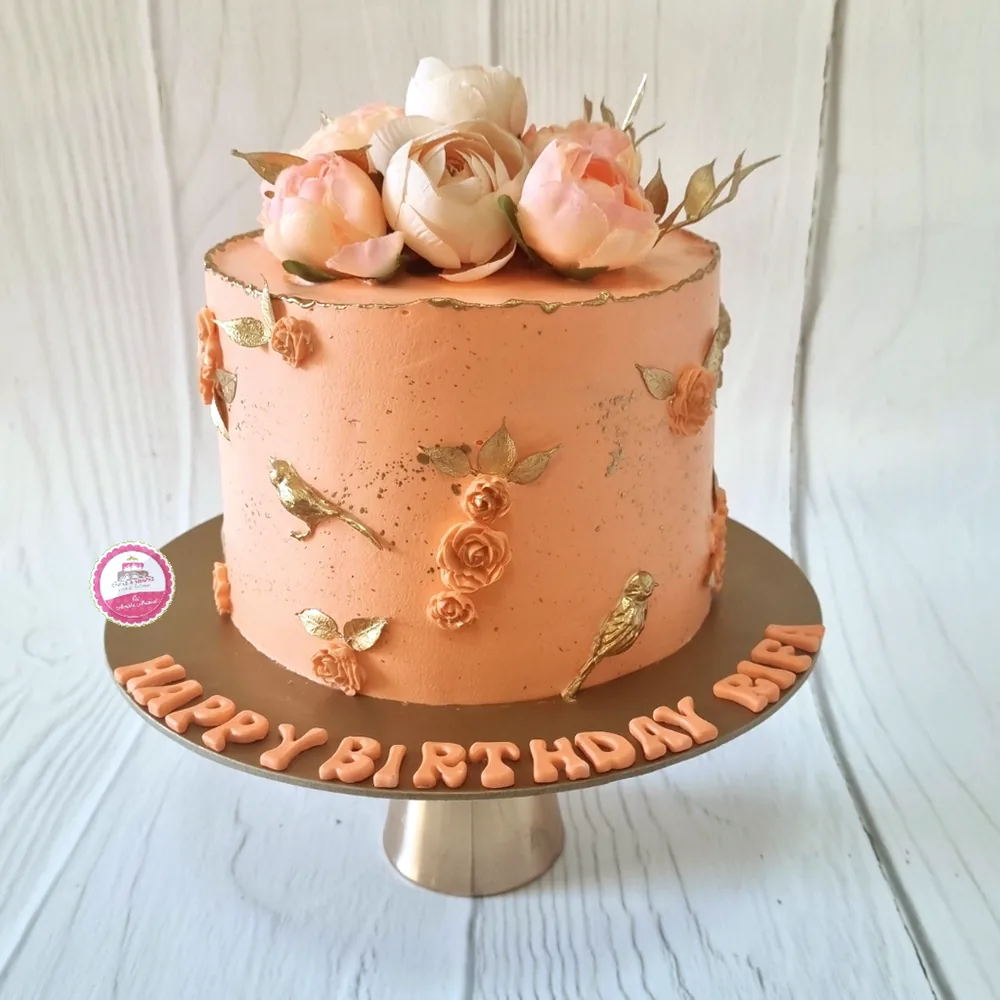 Birthday — Adults custom cake by Cakes & Shapes, Dubai — design code CS-0199