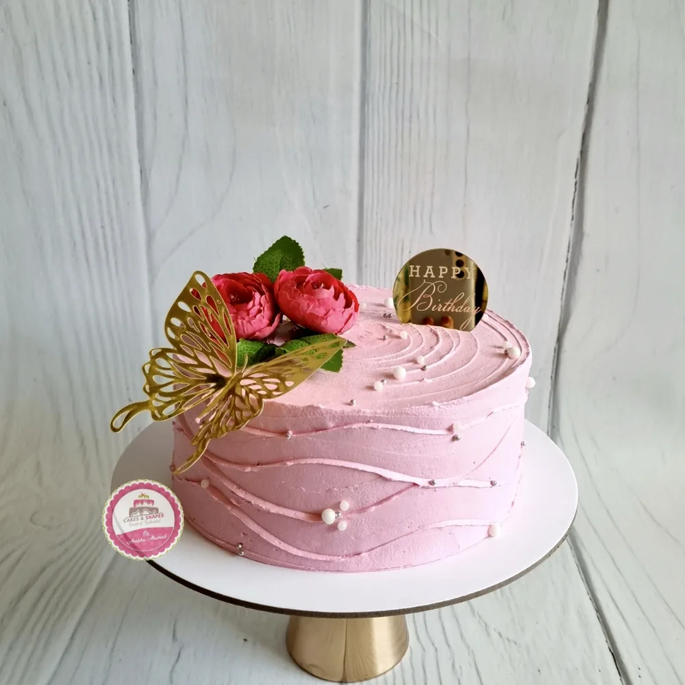 Birthday — Adults custom cake by Cakes & Shapes, Dubai — design code CS-0304