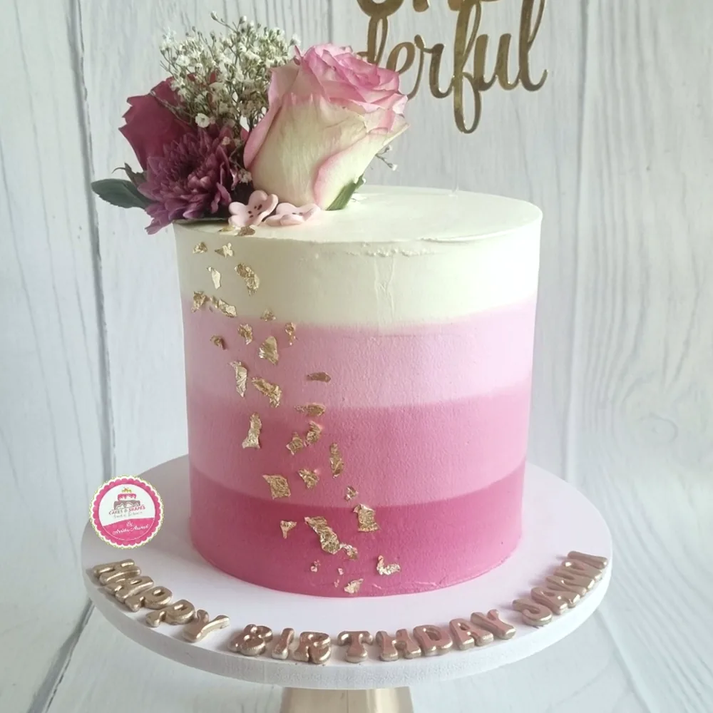 Birthday — Adults custom cake by Cakes & Shapes, Dubai — design code CS-0338