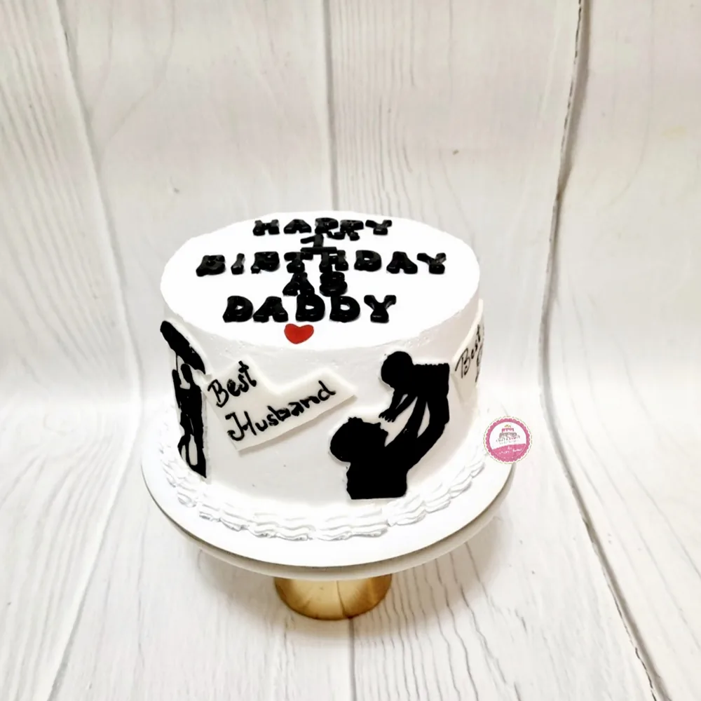 Birthday — Adults custom cake by Cakes & Shapes, Dubai — design code CS-0348