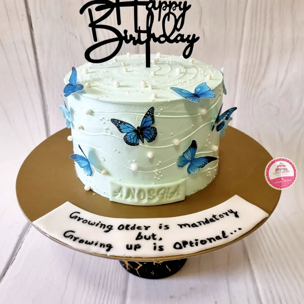 Birthday — Adults custom cake by Cakes & Shapes, Dubai — design code CS-0375