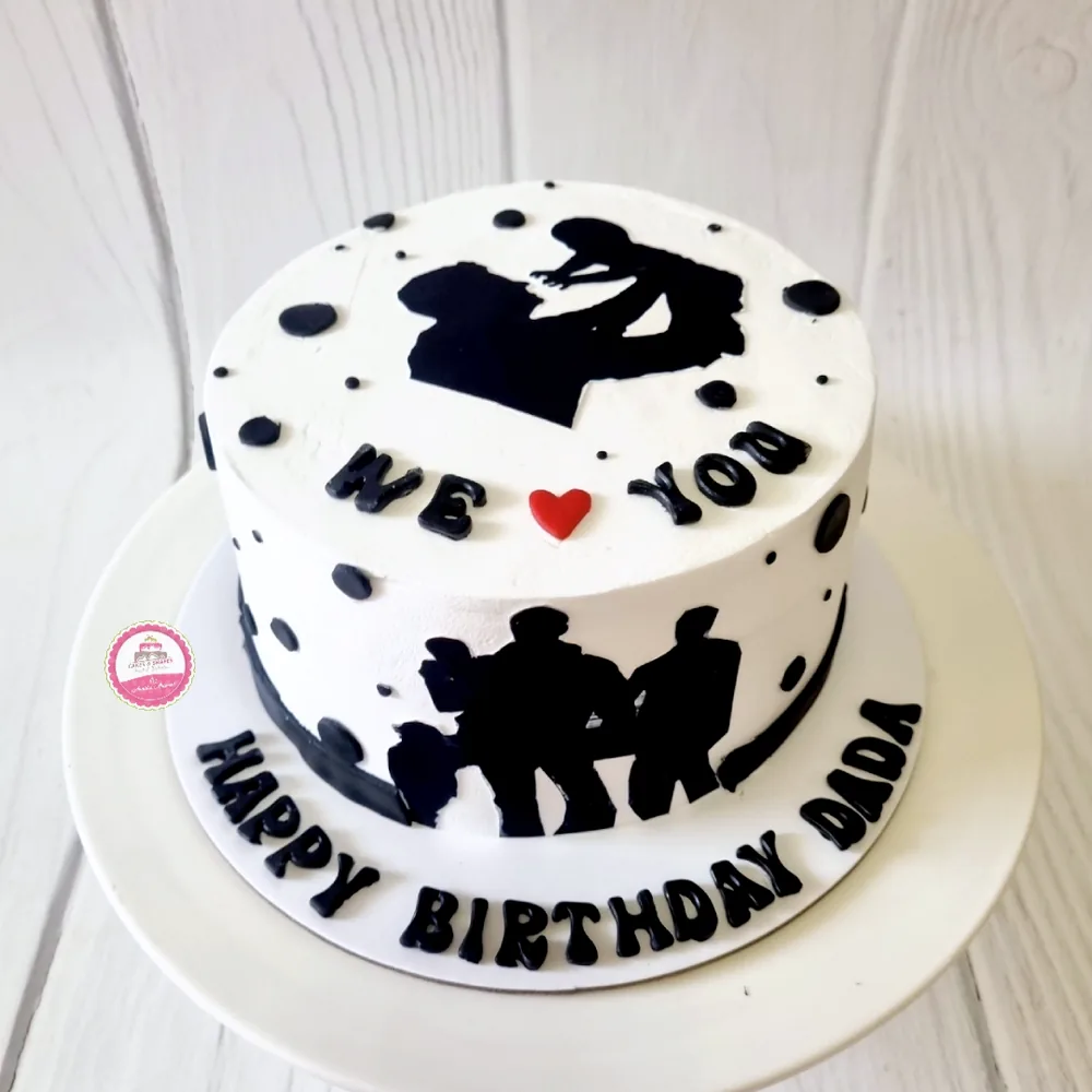 Birthday — Adults custom cake by Cakes & Shapes, Dubai — design code CS-0377