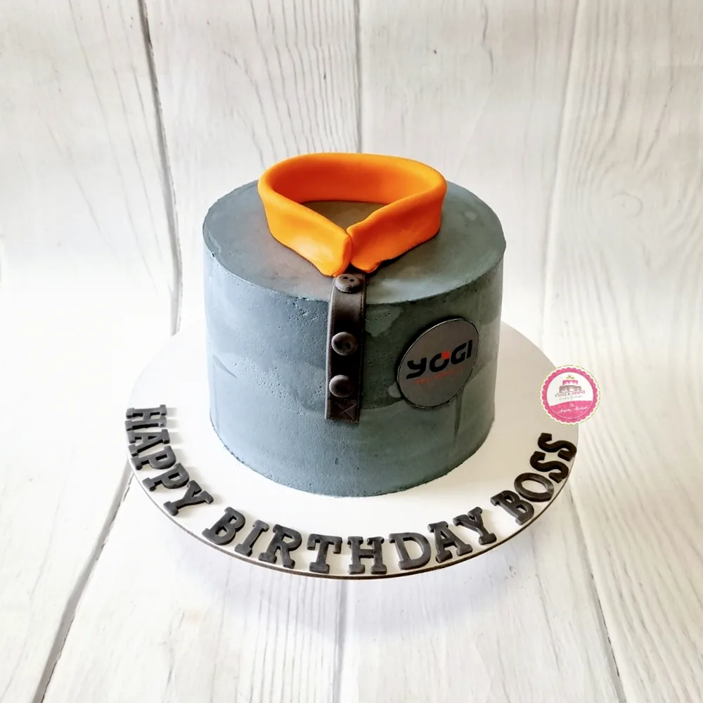 Birthday — Adults custom cake by Cakes & Shapes, Dubai — design code CS-0393