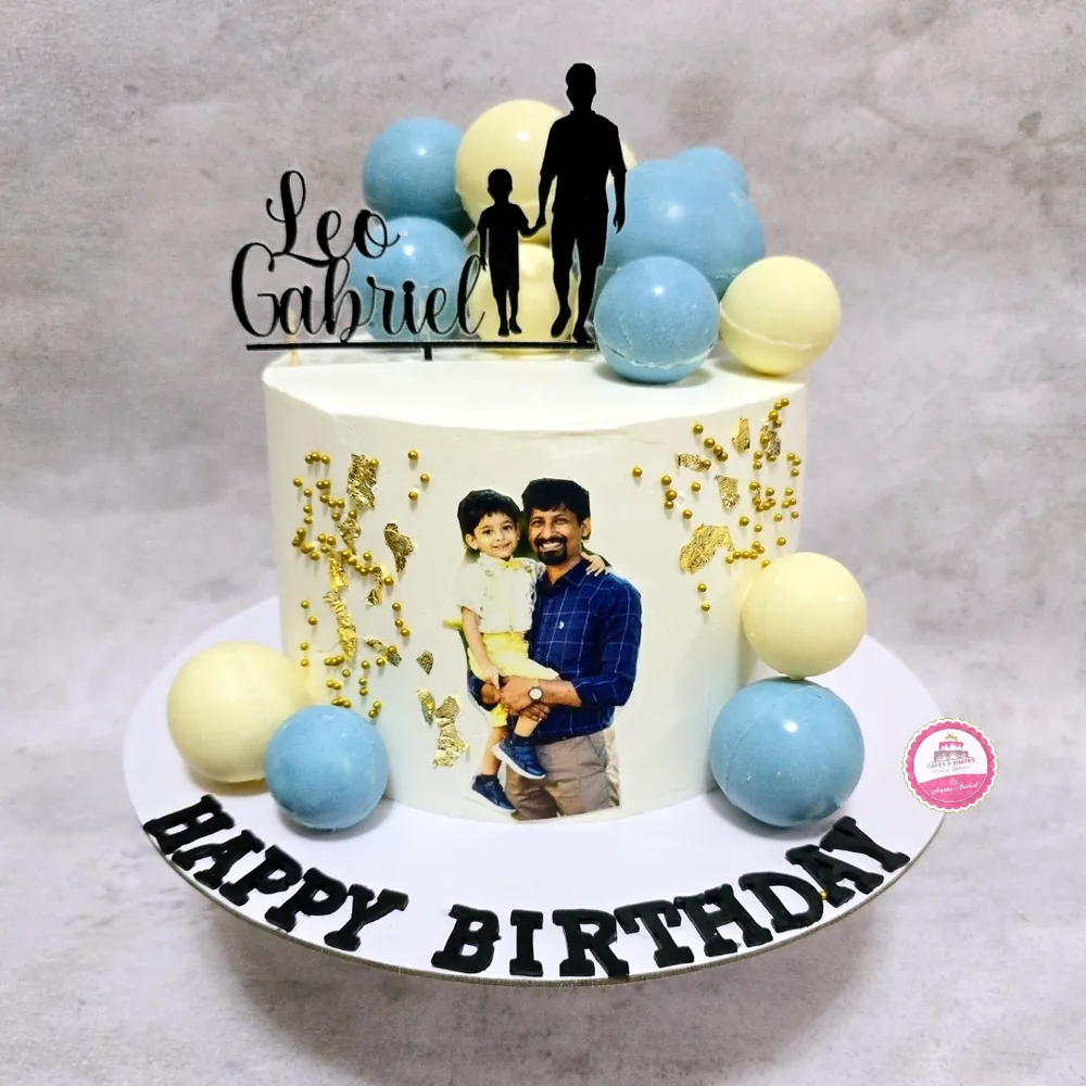 Birthday — Adults custom cake by Cakes & Shapes, Dubai — design code CS-0429