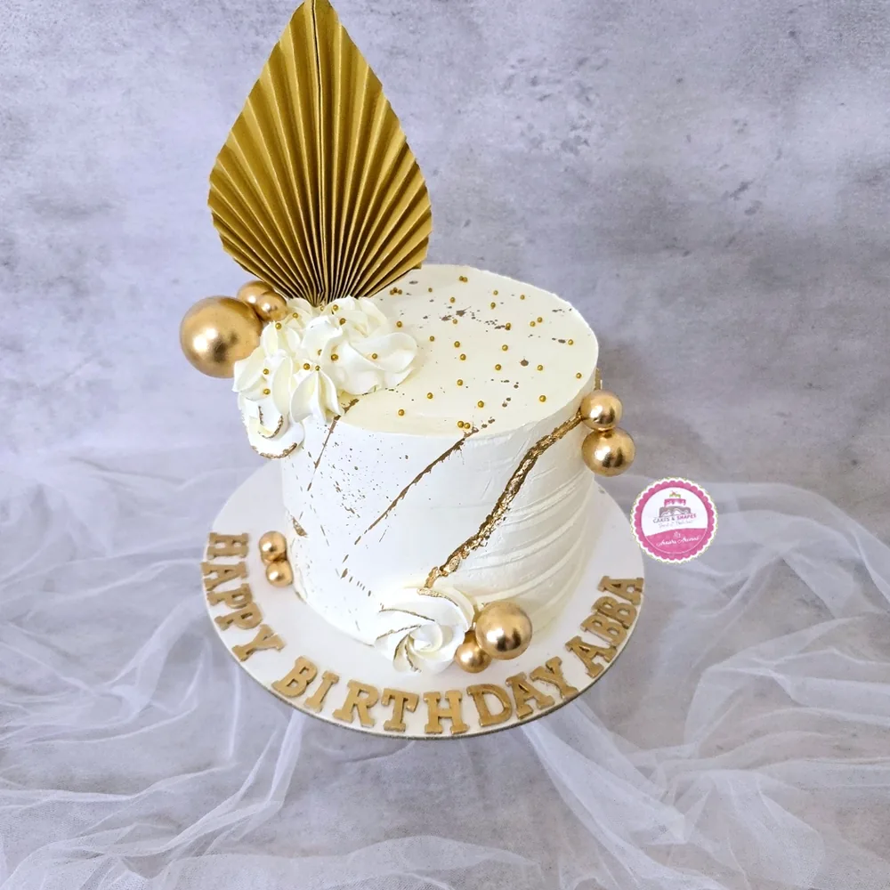 Birthday — Adults custom cake by Cakes & Shapes, Dubai — design code CS-0437
