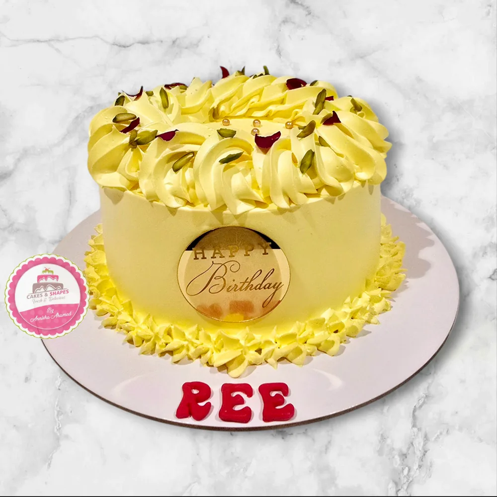 Birthday — Adults custom cake by Cakes & Shapes, Dubai — design code CS-0443