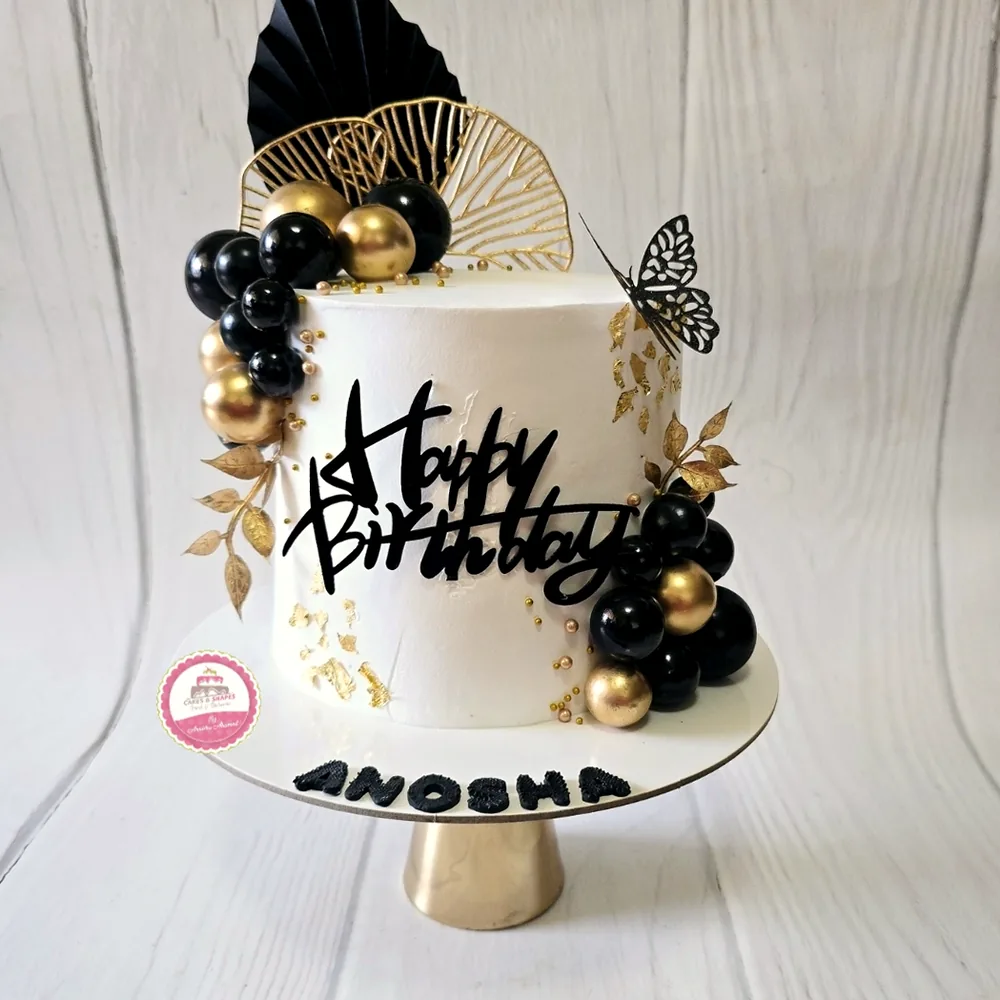 Birthday — Adults custom cake by Cakes & Shapes, Dubai — design code CS-0454